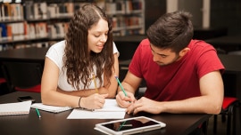 two people preparing for ielts