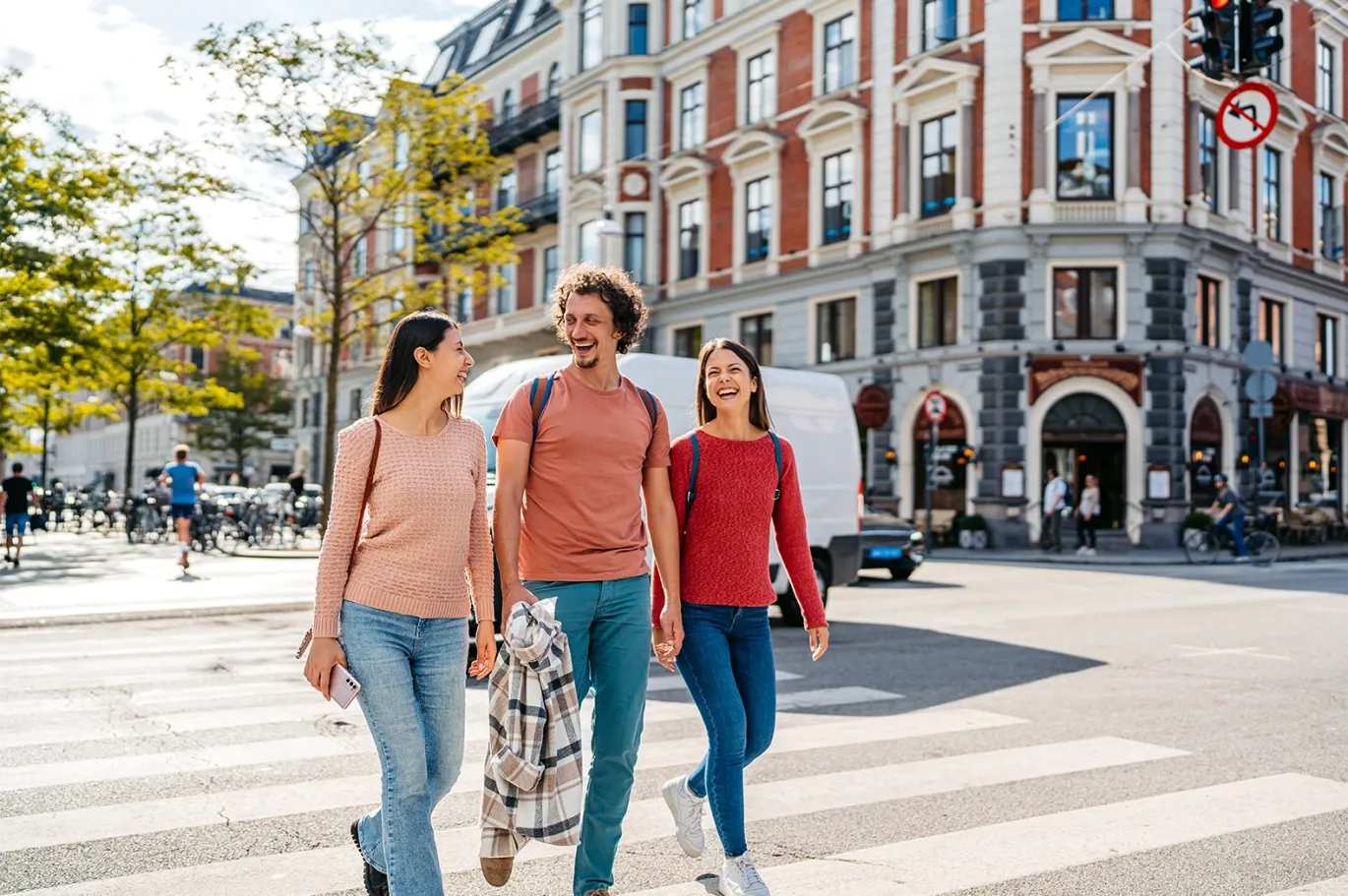 Students walking through a street for an IELTS exam overview