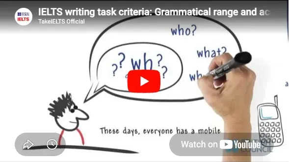 IELTS Writing tips for teachers - Grammatical range and accuracy