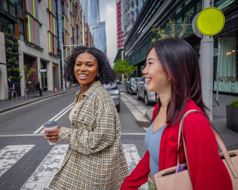 students-walking-city-street